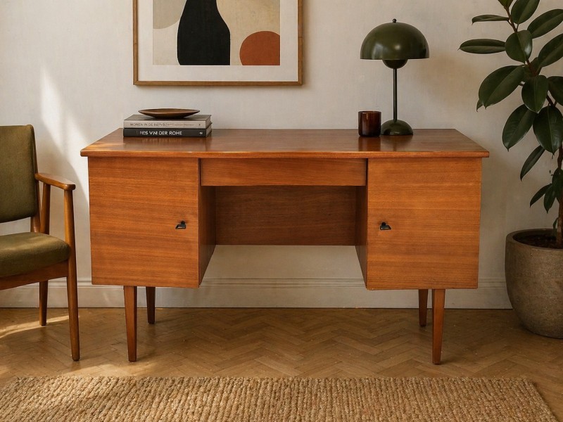 Mid-Century Teak Bureau